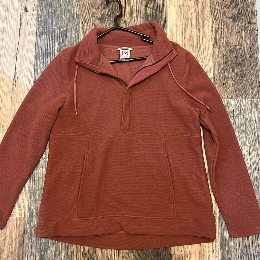 Quarter zip fleece lined jacket